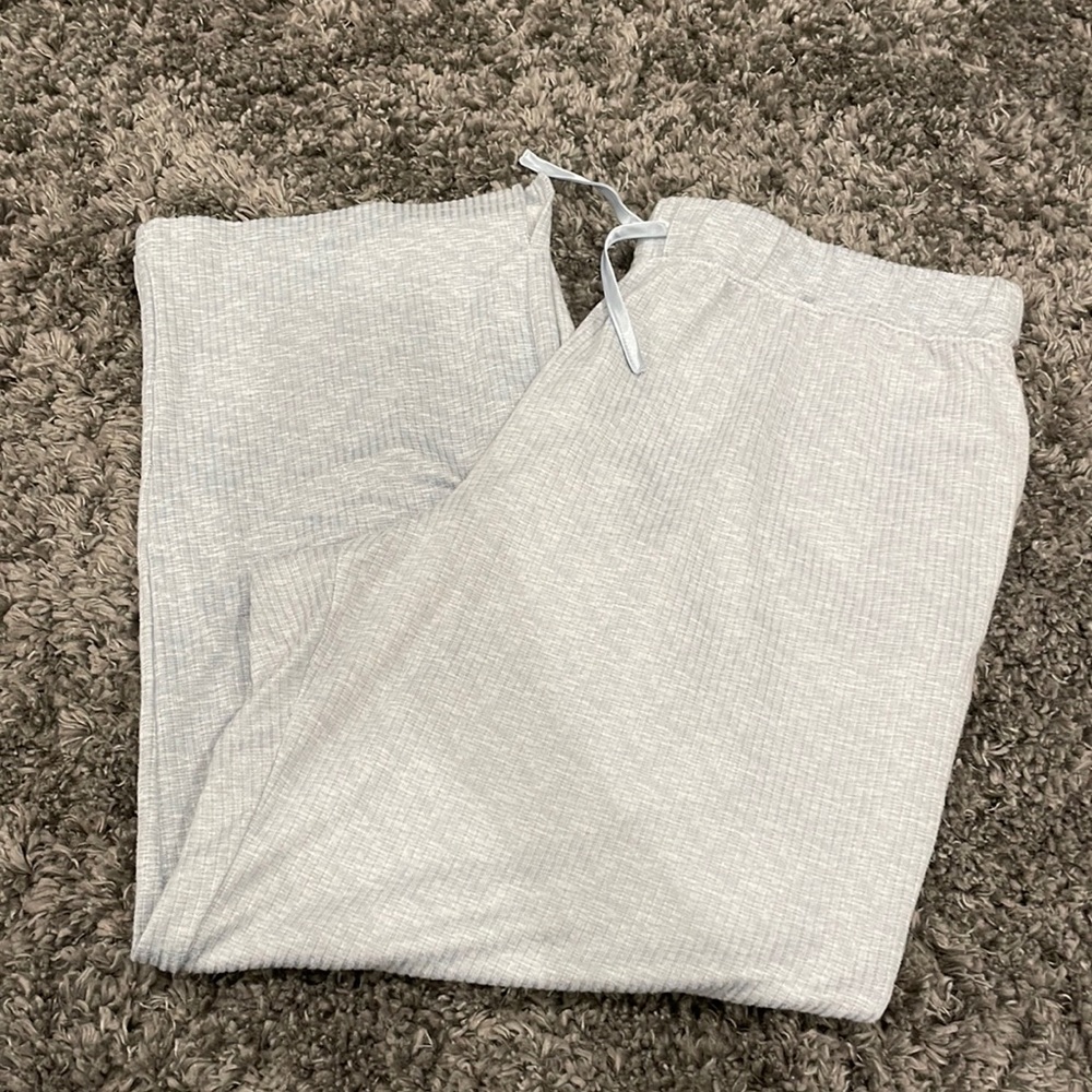 Blue Ribbed Croft & Barrow Pajama Pants